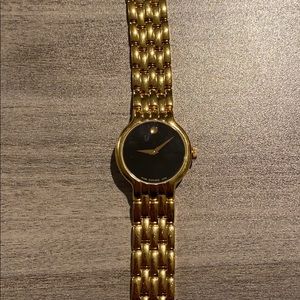 Classic Gold Colored  Movado Authentic